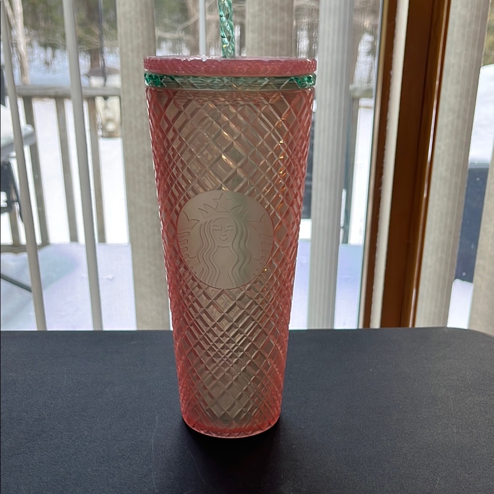 Starbucks 2021 Pink Tumbler with Straw